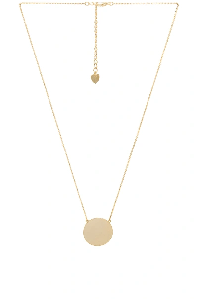 Shop Eight By Gjenmi Jewelry Sunrise Necklace In Metallic Gold.