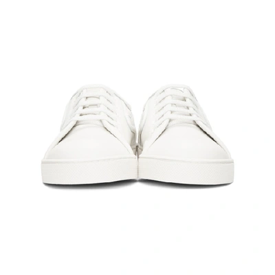 Shop Bottega Veneta White Intrecciato Sneakers In 9000 White