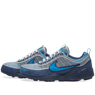 Shop Nike X Stash Air Zoom Spiridon '16 In Blue