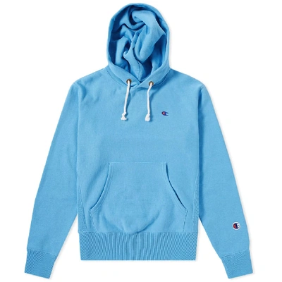 Shop Champion Reverse Weave Classic Pullover Hoody In Blue