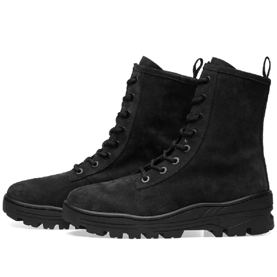 Shop Yeezy Season 6 Combat Boot In Black