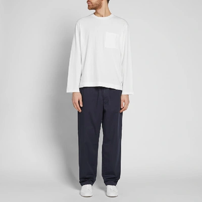 Shop Acne Studios Alvin Drawstring Pant In Blue