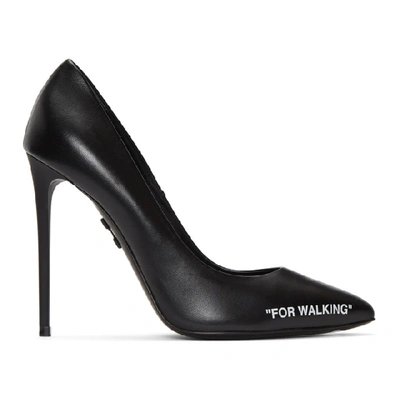 Shop Off-white Black For Walking Stiletto Heels In 1001 Blk/wh