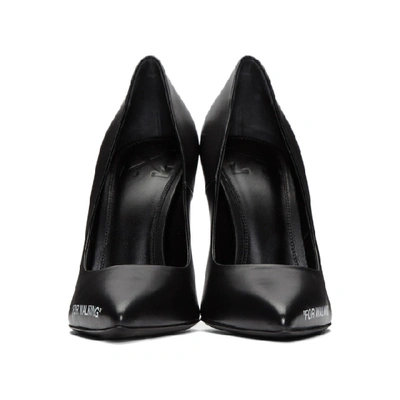 Shop Off-white Black For Walking Stiletto Heels In 1001 Blk/wh