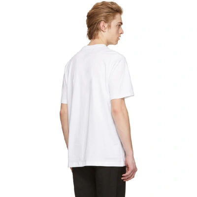 Shop Oamc White Angela Davis T-shirt In 0200.wht