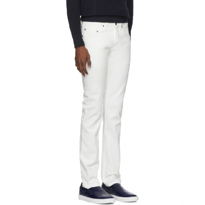 Shop Brioni White Vens Skinny Jeans