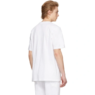 Shop Oamc White Malcolm X T-shirt In 0200.wht