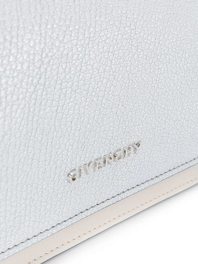 Shop Givenchy Pandora Chain Wallet In Metallic