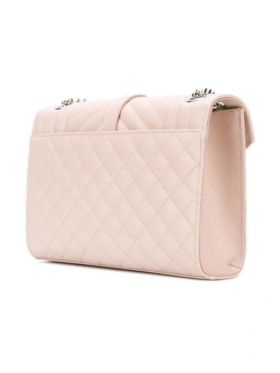 Shop Saint Laurent Medium Envelope Shoulder Bag In Pink