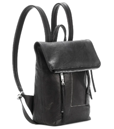 Shop Rick Owens Mini Duffle Leather Backpack