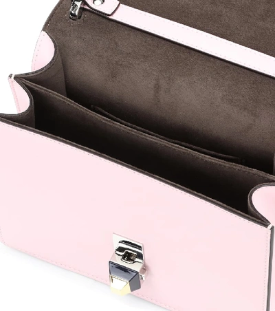 Shop Fendi Kan I Small Leather Shoulder Bag In Pink