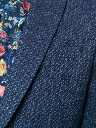 Shop Etro Textured Pattern Blazer