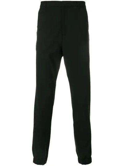 Shop Kenzo Tapered Trousers - Black