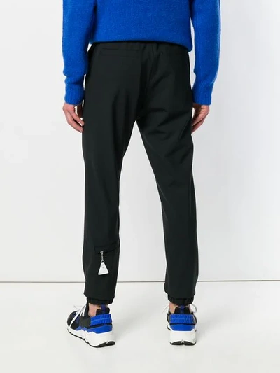 Shop Kenzo Tapered Trousers - Black