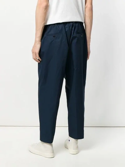 Shop Marni Cropped Trousers - Blue