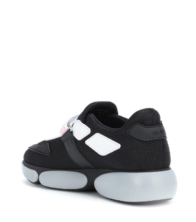 Shop Prada Cloudbust Fabric Sneakers In Black