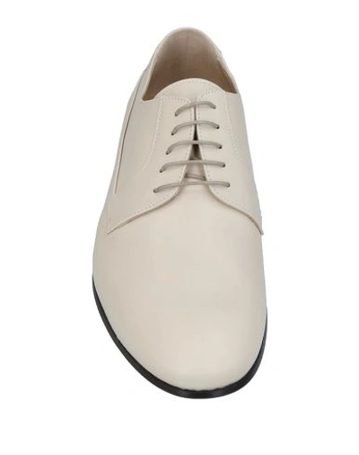 Shop Alessandro Dell'acqua Laced Shoes In Beige