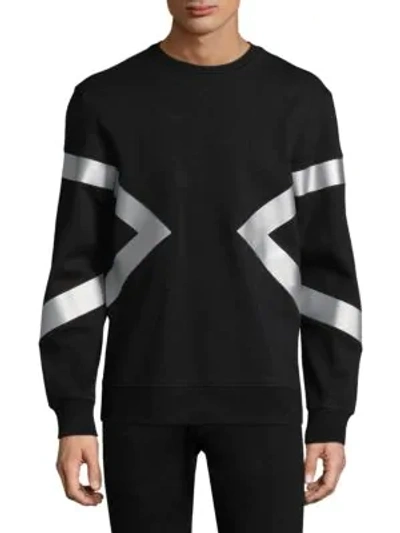 Shop Neil Barrett Modernist Sweatshirt In Black Silver