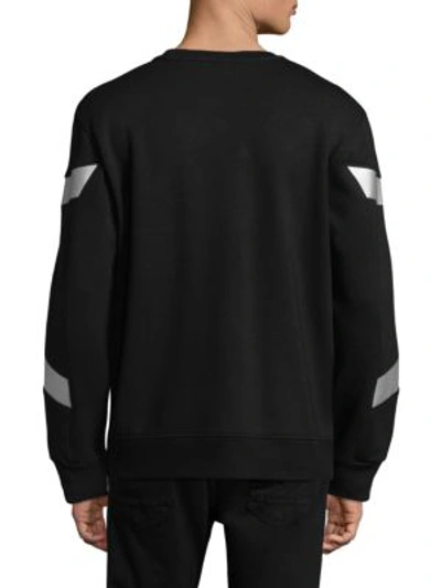 Shop Neil Barrett Modernist Sweatshirt In Black Silver