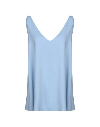 Shop Space Style Concept Tops In Sky Blue