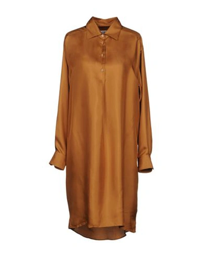 Shop Maison Margiela Short Dress In Brown