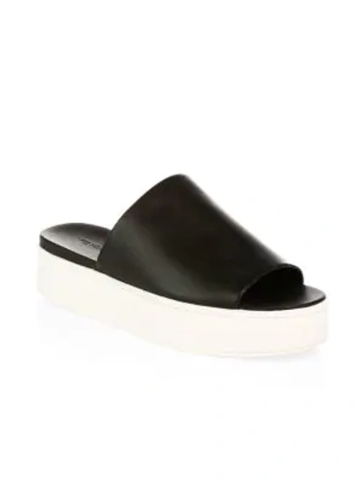 Shop Vince Walford Slide-on Suede Sandals In Black