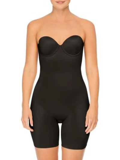 Shop Spanx Women's Suit Your Fancy Bodysuit In Very Black