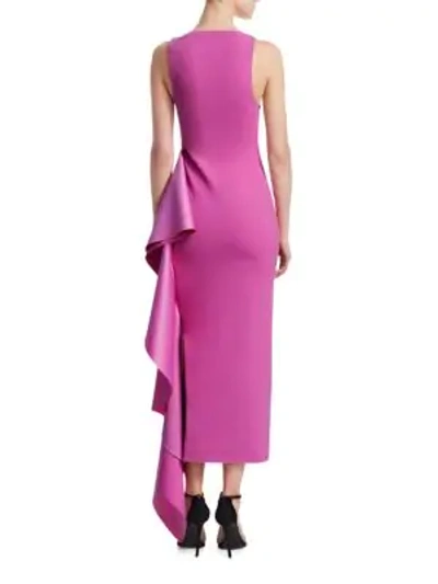 Shop Solace London Naya Ruffle Dress In Lilac
