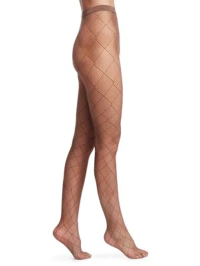 Shop Wolford Chrissie Tights In Black