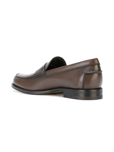 Shop Tod's Penny Loafers In Cs801