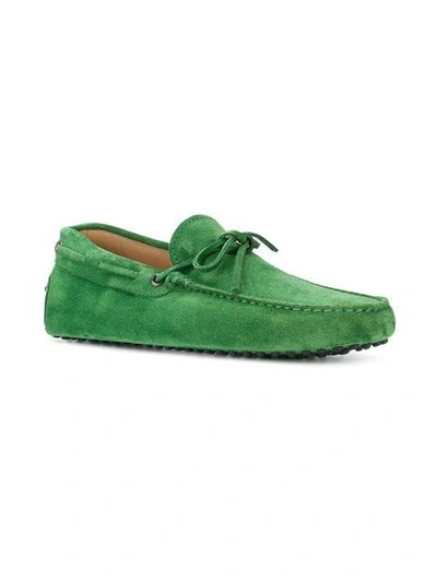Shop Tod's Gommino Driving Shoes In Green