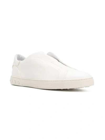 Shop Tod's Futuristic Designer Sneakers In B001 Bianco