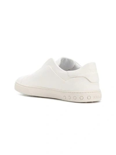 Shop Tod's Futuristic Designer Sneakers In B001 Bianco