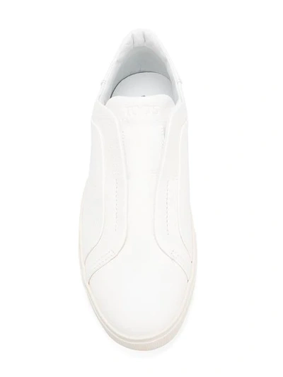 Shop Tod's Futuristic Designer Sneakers In B001 Bianco