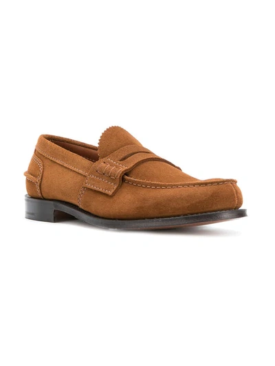 Shop Church's Pembrey Loafers In Brown