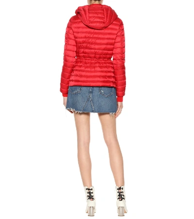 Shop Moncler Quilted Puffer Jacket In Red
