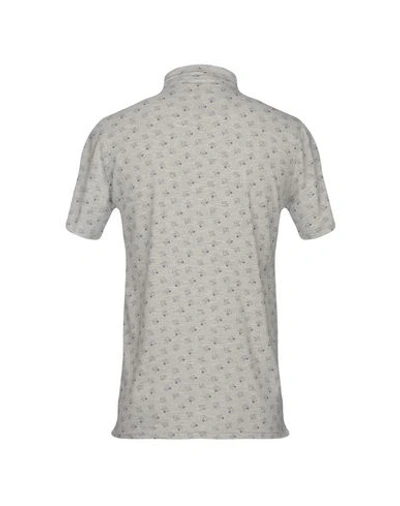 Shop Bagutta Man Polo Shirt Grey Size M Cotton, Elastane