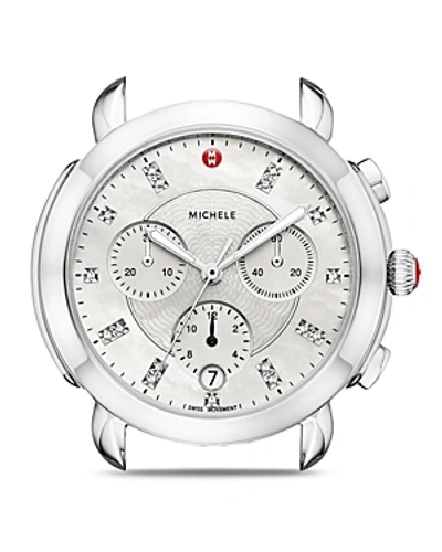 Shop Michele Sidney Watch Head, 38mm In Silver