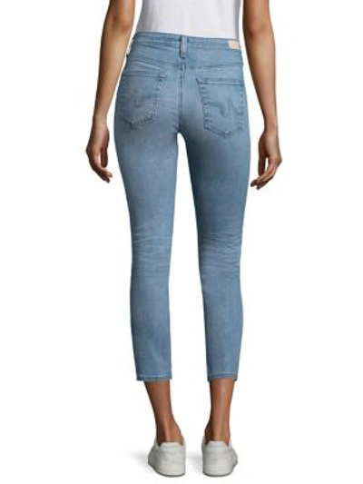 Shop Ag Mid-rise Cropped Jeans In 20 Years Ocean