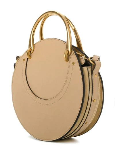 Shop Chloé Pixie Embellished Bag - Neutrals In Nude & Neutrals