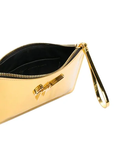 Shop Giuseppe Zanotti Margery Mirrored Clutch