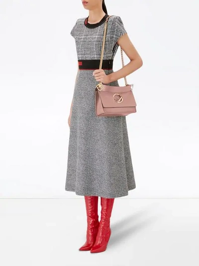 Shop Fendi Kan I F Shoulder Bag - Pink