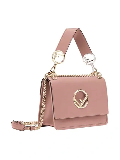 Shop Fendi Kan I F Shoulder Bag - Pink