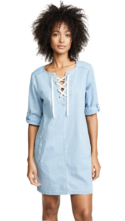 Shop Bb Dakota Minnie Dress In Washed Out Chambray