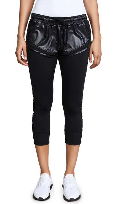 Shop Adidas By Stella Mccartney Performance Essentials Shorts Leggings In Black