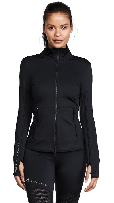 Shop Adidas By Stella Mccartney Performance Essentials Jacket In Black