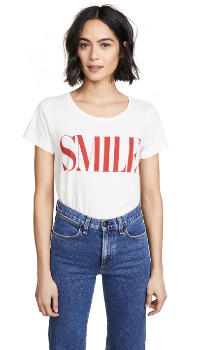 Shop Sol Angeles Smile Crew Tee In White