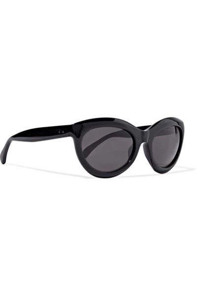 Shop Alaïa Cat-eye Acetate Sunglasses