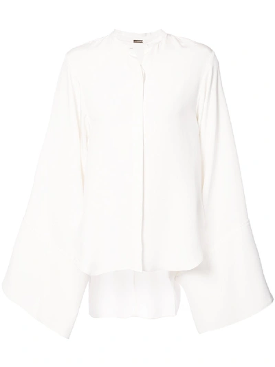 Shop Adam Lippes Kimono Long Sleeve Shirt