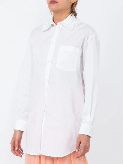 Shop Simone Rocha Embellished-collar Shirt